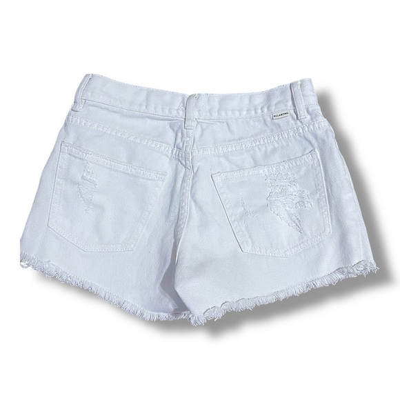 BILLABONG Cut Off High Waisted White Shorts Destroyed Fray Hem Size 25 Boho - Picture 6 of 8